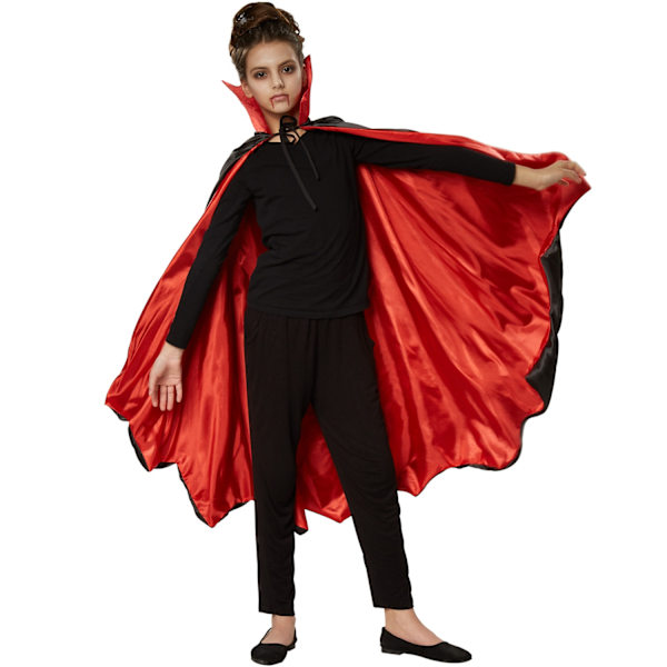 tectake Børnekostume vampyrkappe flagermus - 94 cm 94 cm Red one size