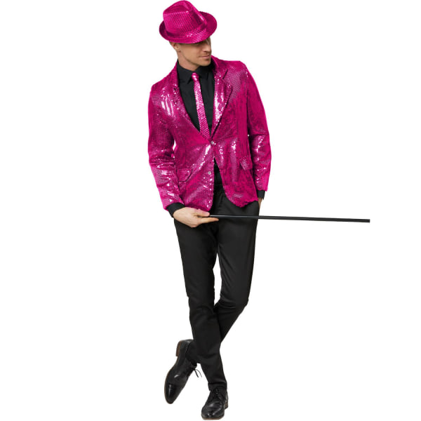 tectake Paillet jakke herrer pink Pink S