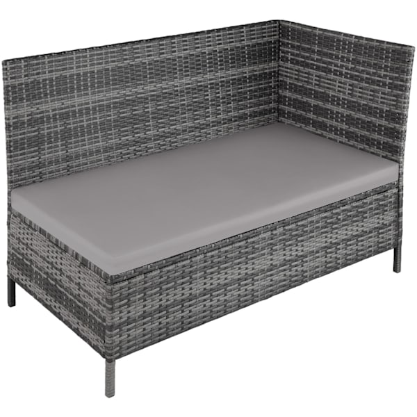 tectake Polyrattan havemøbelsæt Barletta -  grå Grey