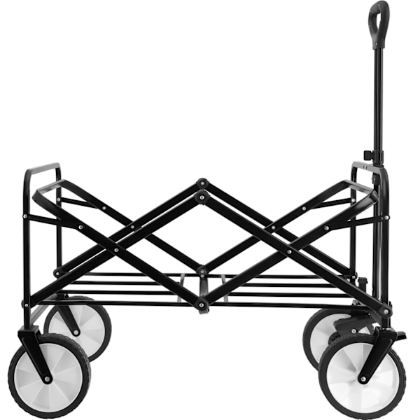 tectake Trækvogn foldbar Leon, bæreevne 80 kg -  sort Black