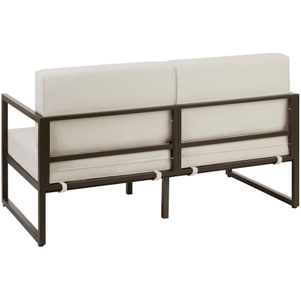tectake Loungesæt Comosa til 5 personer, XXL-polstring Beige