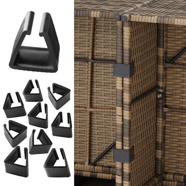 tectake Polyrattan loungesæt Verona -  natur Nature