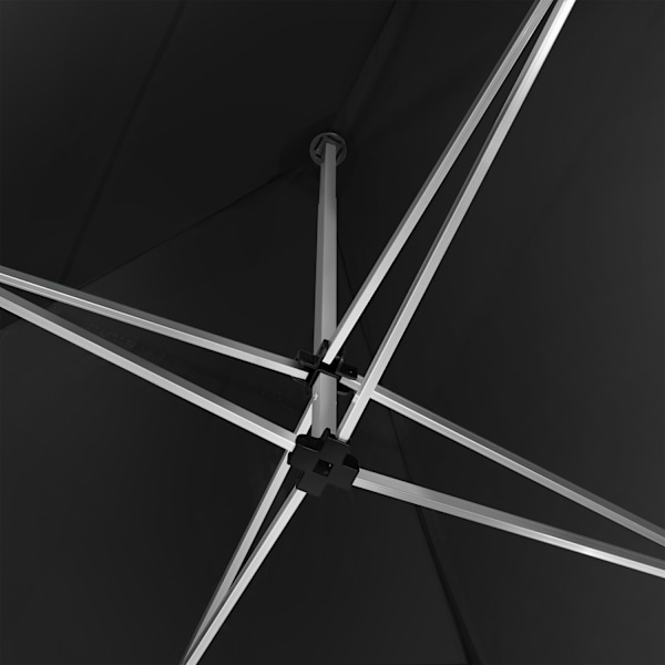 tectake Easy up pavillon Olivia 3x3 m med 4 sidestykker -  sort Black