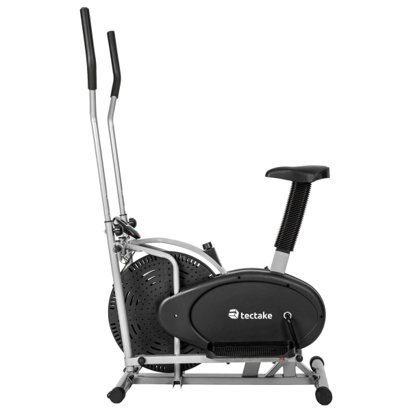 tectake 2-i-1 crosstrainer & motionscykel Black