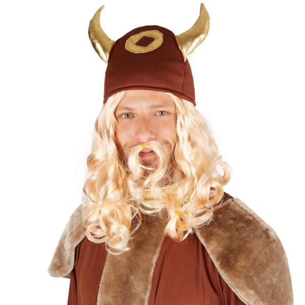 tectake Vikingehøvding kostume mand Brown M