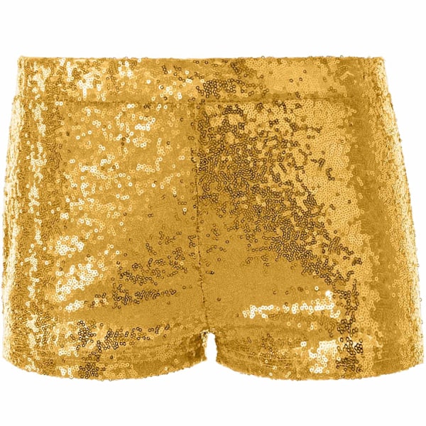 tectake Paillet shorts guld Gold XXL