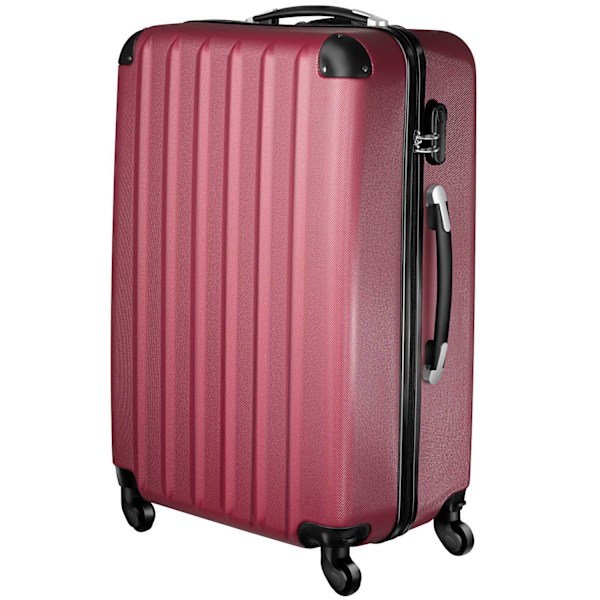 tectake Kuffertsæt hardcase -  rød Red one size