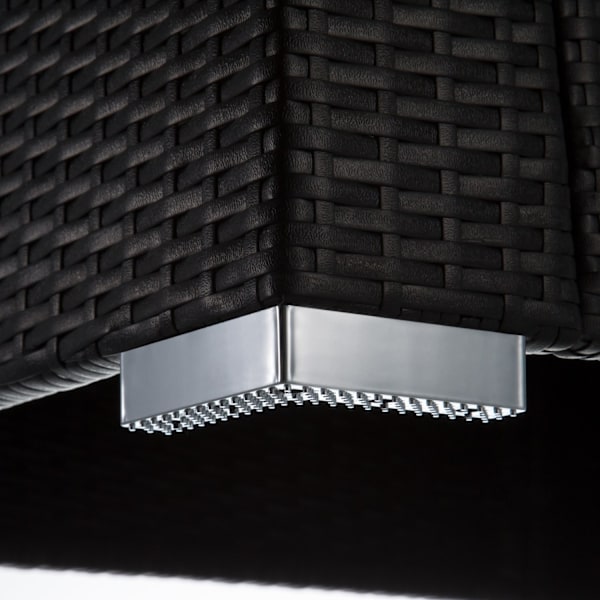 tectake Polyrattan loungesæt München -  sort Black