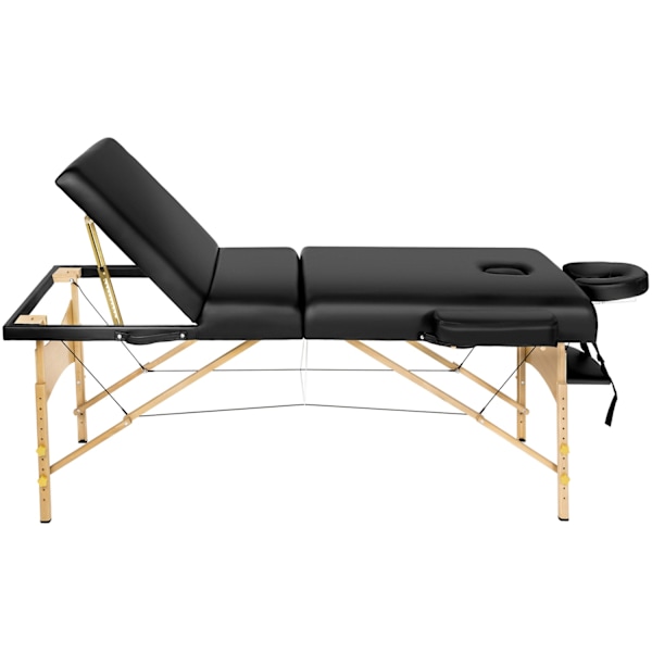 tectake Massagebriks Somwang med 3 zoner, 7,5 cm polstring -  sort Black