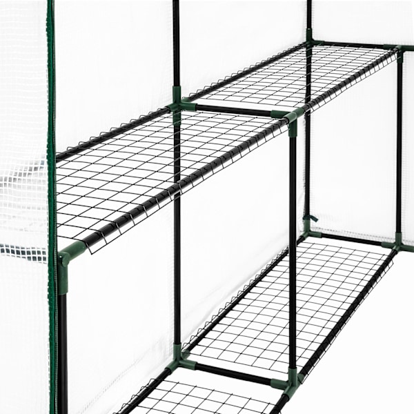 tectake Drivhus med presenning, 3,6 m³ White