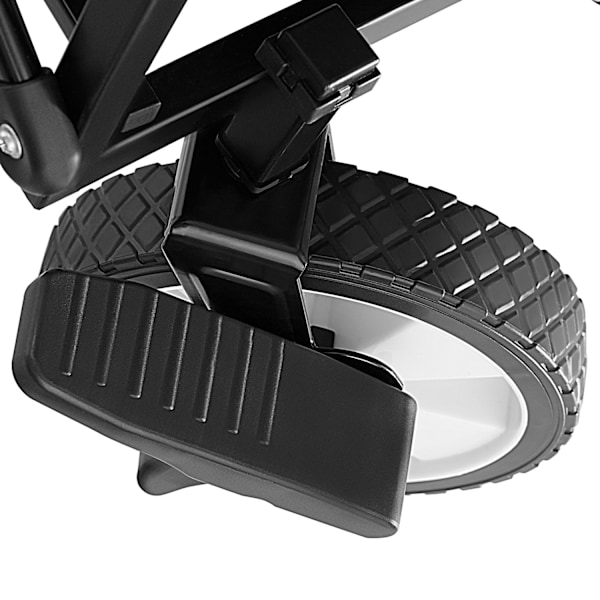 tectake Trækvogn foldbar Leon, bæreevne 80 kg -  sort Black