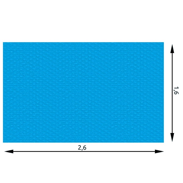 tectake Pool cover firkantet - 160 x 260 cm 160 x 260 cm Blue