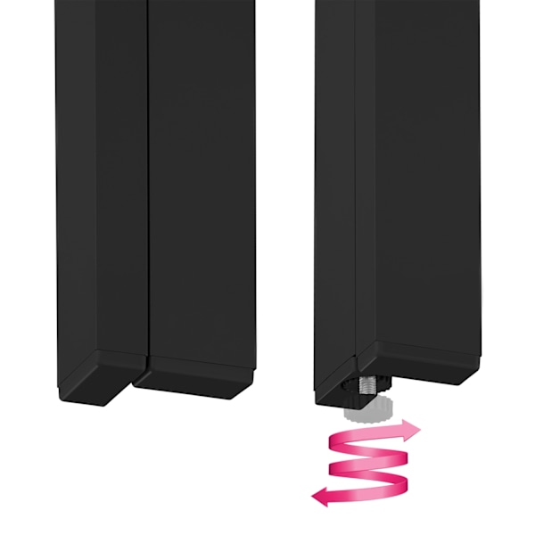 tectake Havebord Bianca 150x90x74,5cm -  sort/sort Black