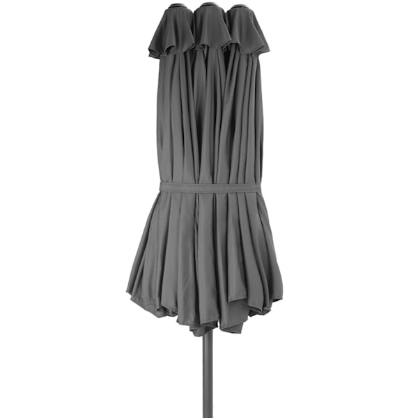 tectake Parasol Silia 460x270cm -  grå Grey