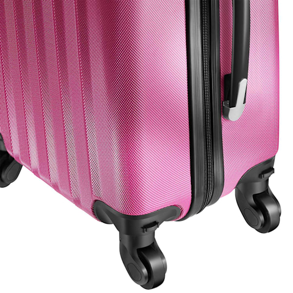 tectake Kuffertsæt hardcase -  pink Pink one size