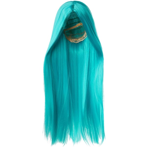 tectake Paryk med langt glat hår -  turkis Turquoise