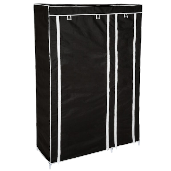 tectake Garderobe Johanna 107x175x45cm -  sort Black