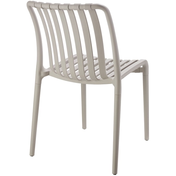 Havestole Alcudia, vejrbestandige, stabelbare - taupe,Sæt med 2 stk. taupe