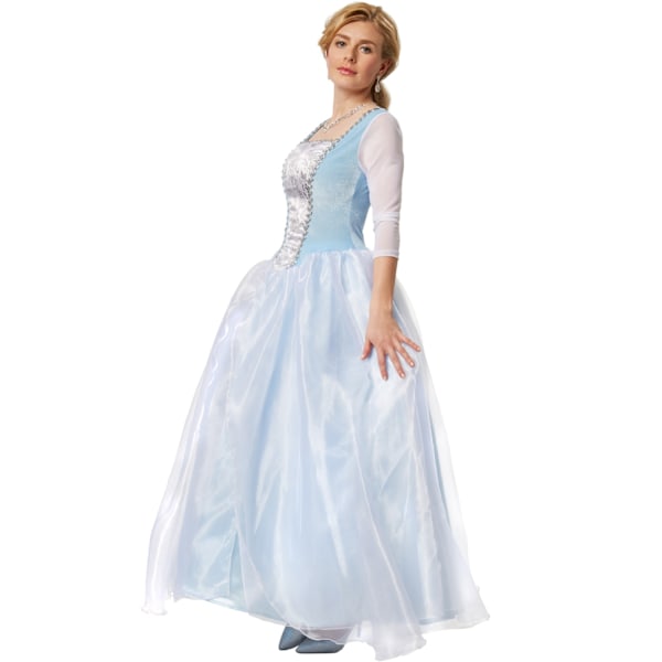 tectake Prinsessekjole Askepot kostume White S