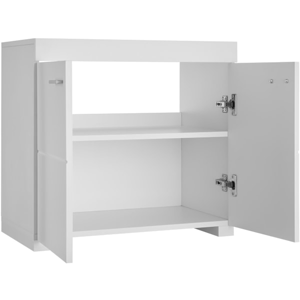 tectake Badeværelsesskab Idris, 2 rum, belastning 35 kg White