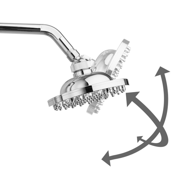 tectake Udendørs bruser Orinoco 38L -  sort/sølv Silver