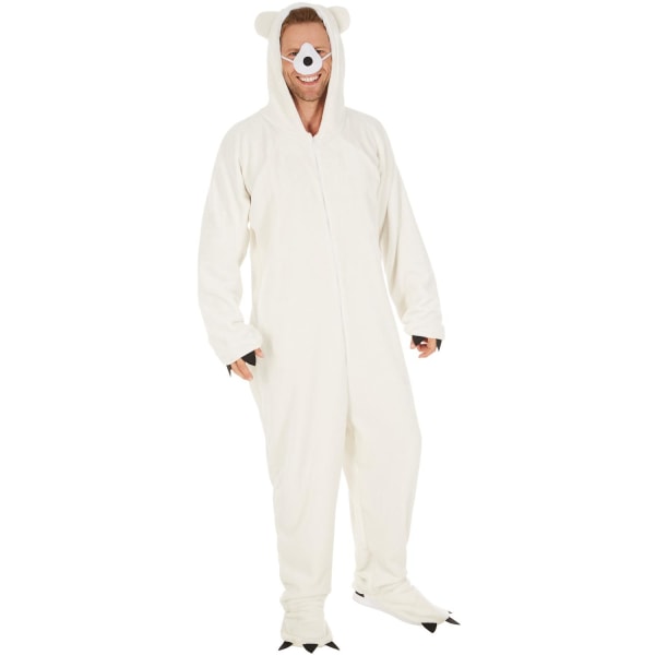 tectake Unisex kostume Isbjørn White M