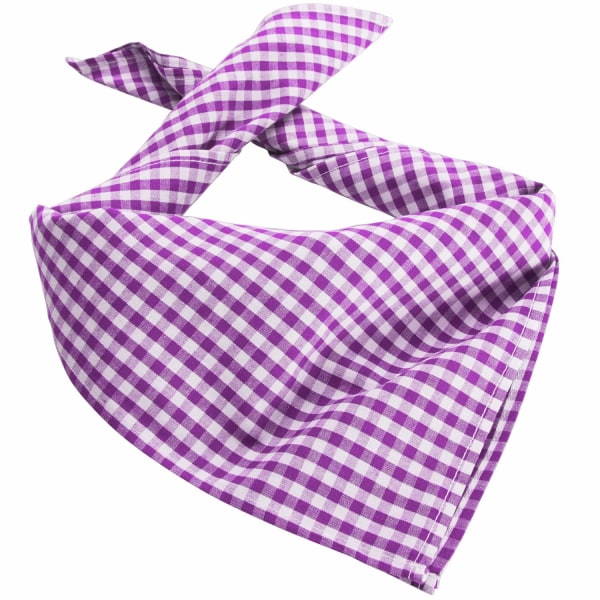 tectake Halstørklæde ternet -  lilla/hvid Purple one size