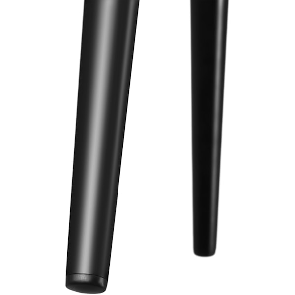 tectake Stol Marilyn, velour, quiltet -  grå/sort Black