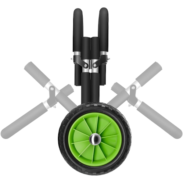 tectake Surfbræt vogn WaveWheel, foldbar, til 2 surfbræt Green