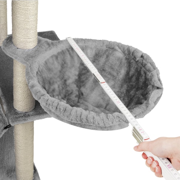 tectake Kradsetræ Lilou -  grå Grey