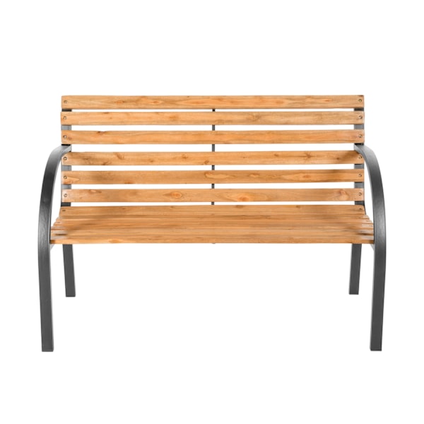 tectake Klassisk havebænk i træ 119,5x62x83cm Brown