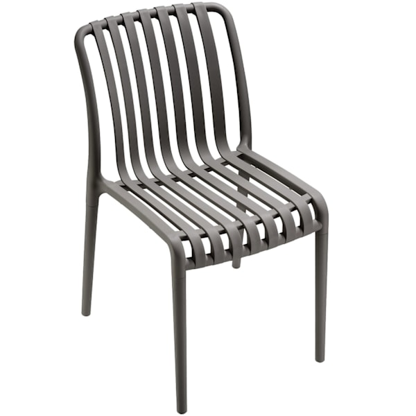 Havestole Alcudia, vejrbestandige, stabelbare - anthrazit,Sæt med 6 stk. Graphite grey
