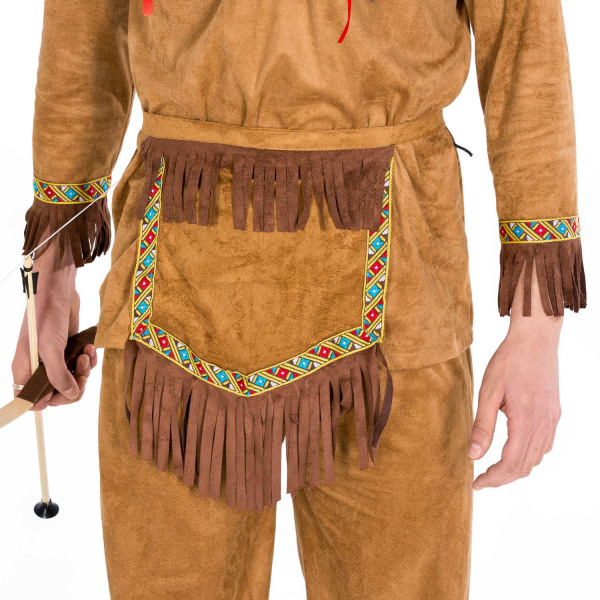 tectake Indianerhøvdingen Store Ræv kostume Brown S