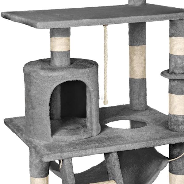 tectake Kradsetræ Stokeley -  grå Grey