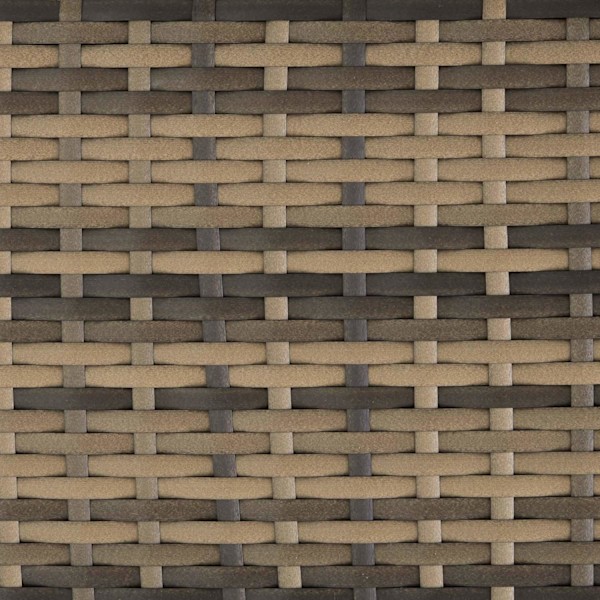 tectake 2 polyrattan havestole + hynder med 2 sæt betræk -  natur/mørkegrå Dark grey