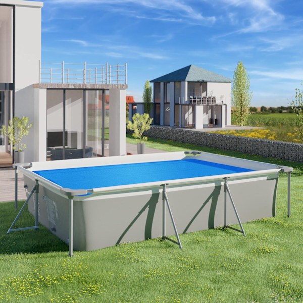 tectake Pool cover firkantet - 274 x 549 cm 274 x 549 cm Blue