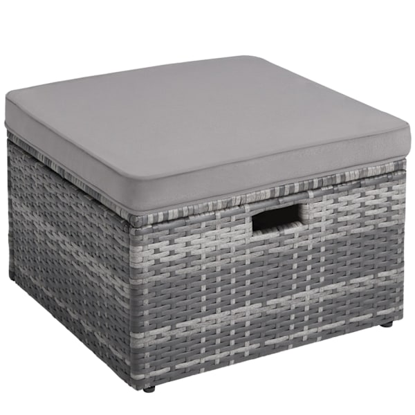 tectake Polyrattan loungesæt Bari -  grå Grey