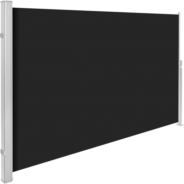 tectake Læhegn i aluminium og polyester - 180 x 300 cm Black