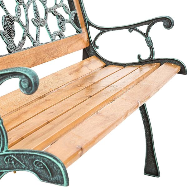 tectake Havebænk Marina 124x52x74cm Brown