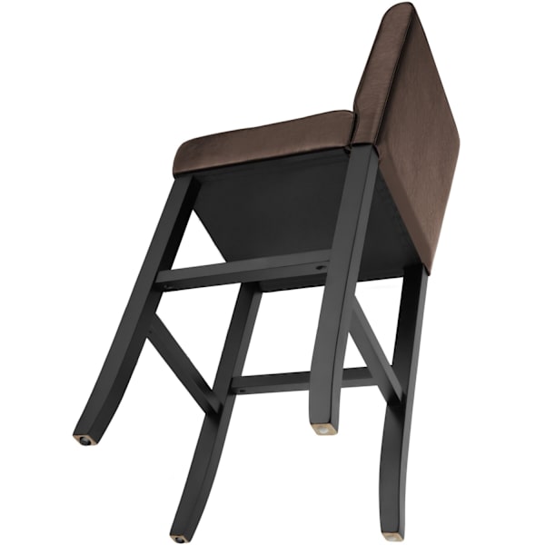tectake Barstol med ryglæn -  brun Brown