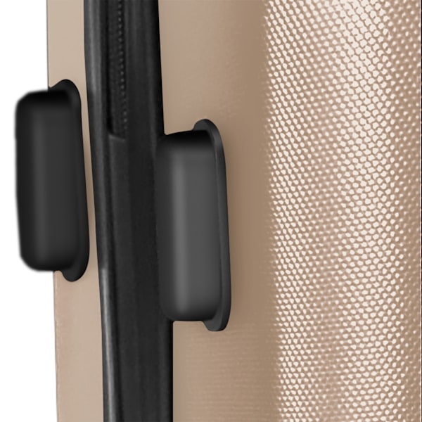 tectake Kuffertsæt hardcase -  champagnefarvet Champagne one size