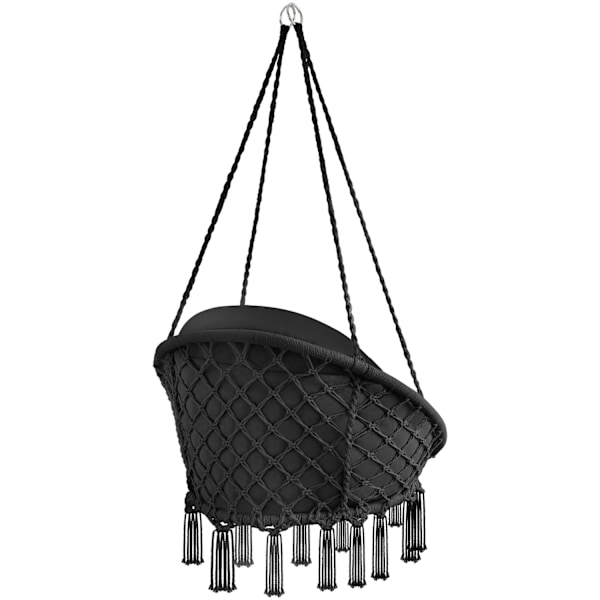 tectake Hængestol Samira -  sort Black