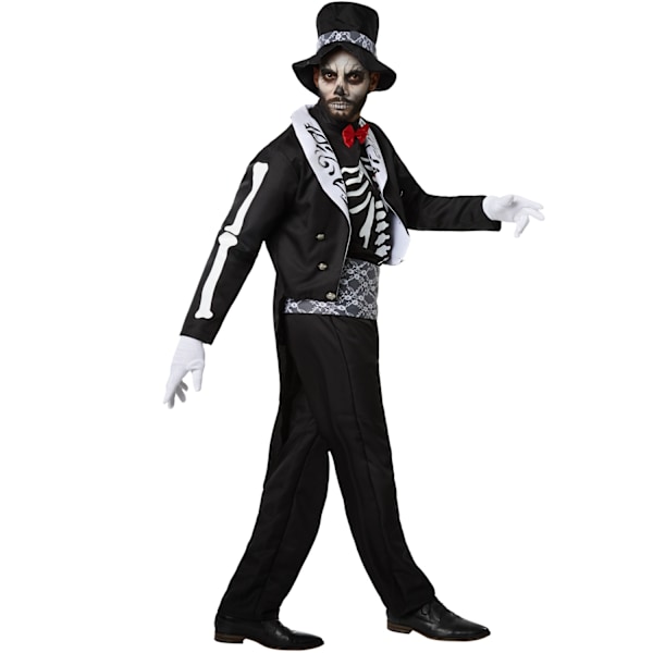 tectake Halloween cool gentleman kostume White L