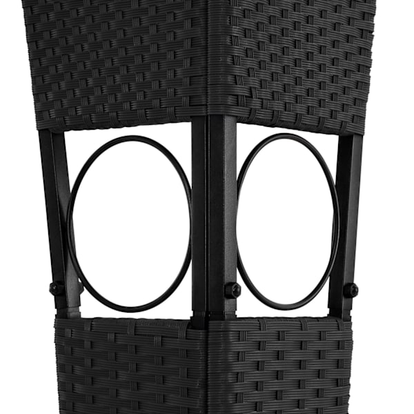 tectake Havepavillon i polyrattan Mona 3x4m -  sort/antracit  Anthracite
