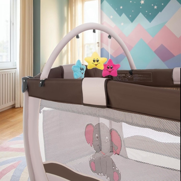 tectake Rejseseng Doddo med transporttaske -  brun Brown