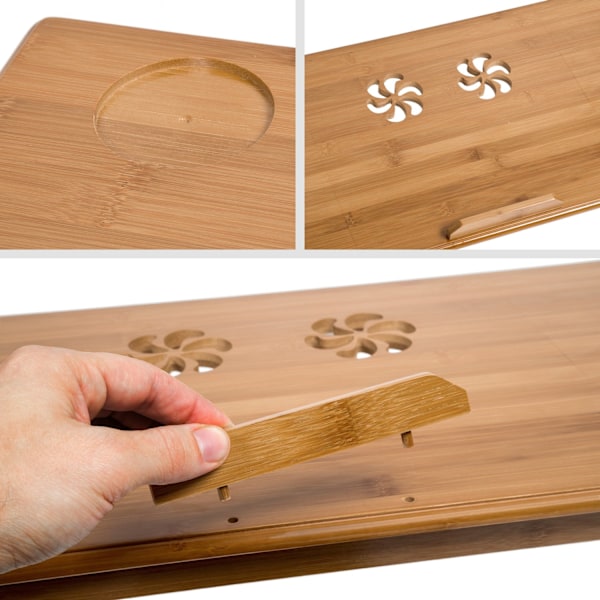 tectake Sengebord 72x35x26 cm Brown