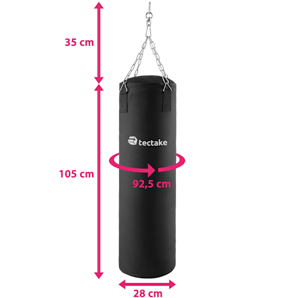 tectake Boksesæk Black