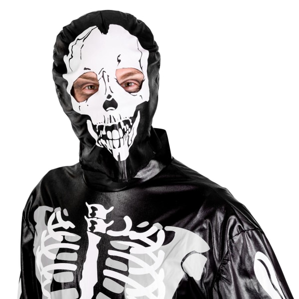 tectake Skelet Halloweenkostume mand Black L