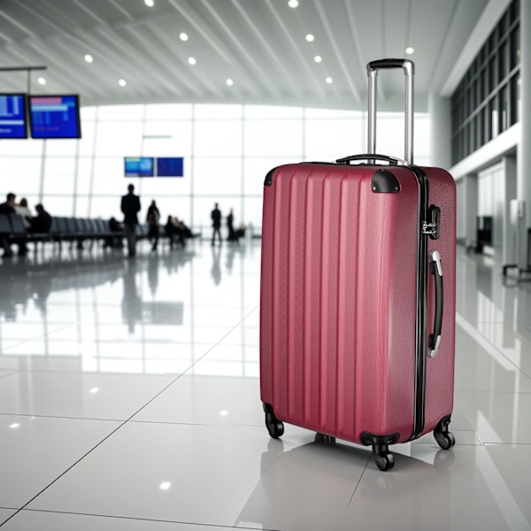 tectake Kuffertsæt hardcase -  rød Red one size
