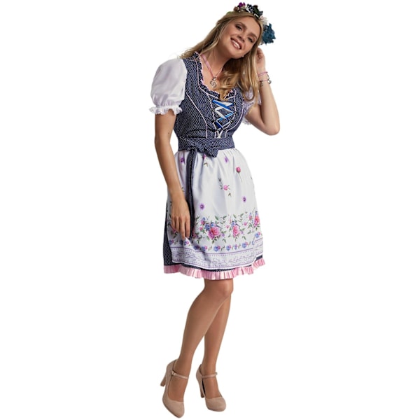 tectake Kvinde kostume mini dirndl Garching model 2 White M